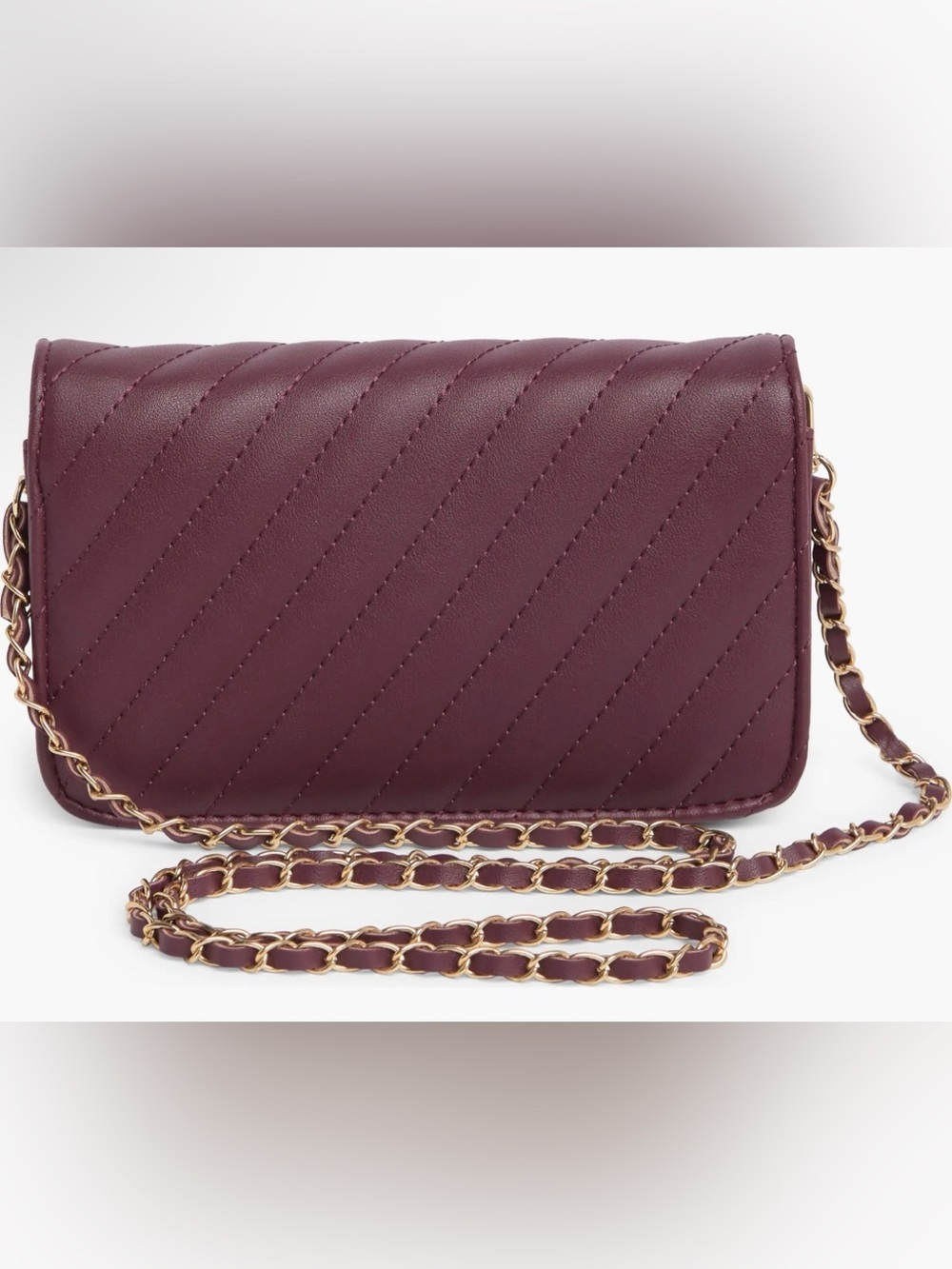 NWT Badgley Mischka Studio Crossbody Bag in Plum NWT - Picture 3 of 5